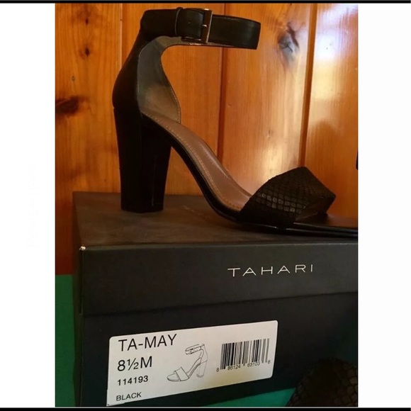 Tahari Ta-May chunky sandal block heels - Picture 2 of 4